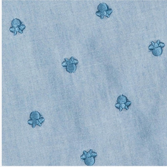 NWT DISNEY Minnie Mouse Wide Leg Denim Pants girls size 5/6 - Picture 3 of 9